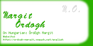 margit ordogh business card